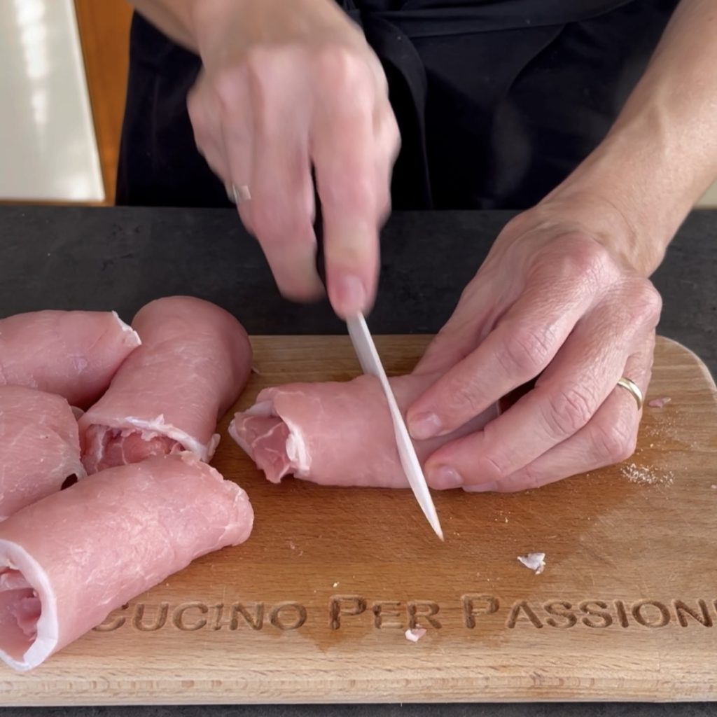 Schweinelende-Rouladen in der Heißluftfritteuse