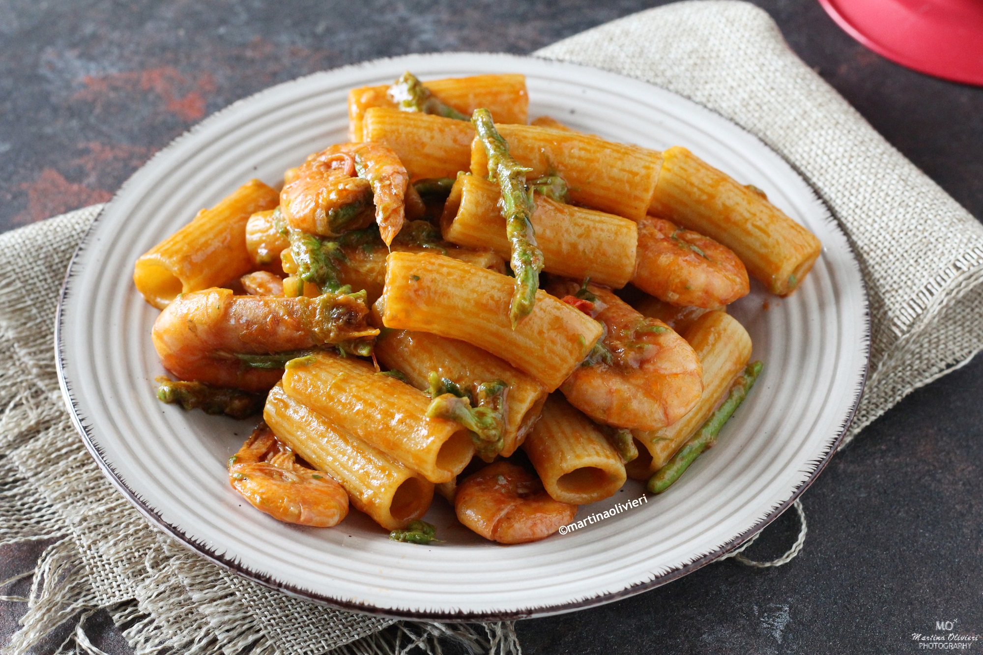 Spargel-Garnelen-Pasta