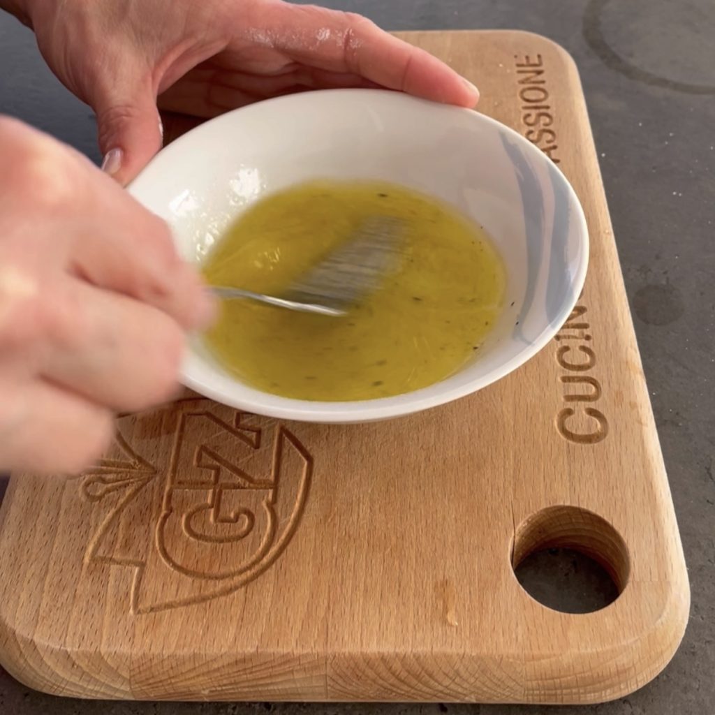 Tintenfischsalat mit Garnelen