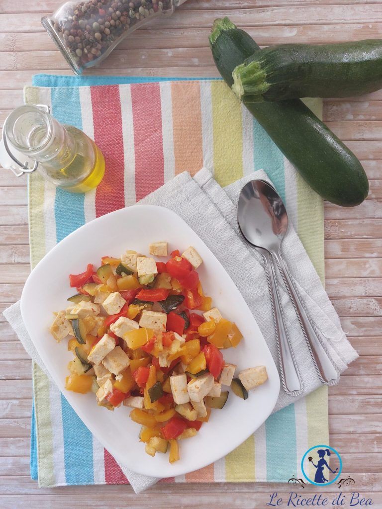 Tofu mit Pfannengemüse