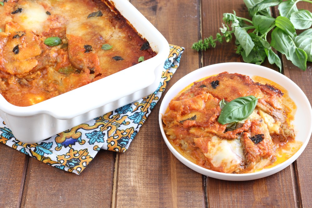 traditionelle sizilianische Auberginen-Parmigiana