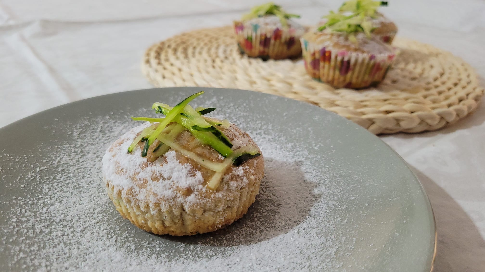 Süße Zucchini-Muffins in der Heißluftfritteuse