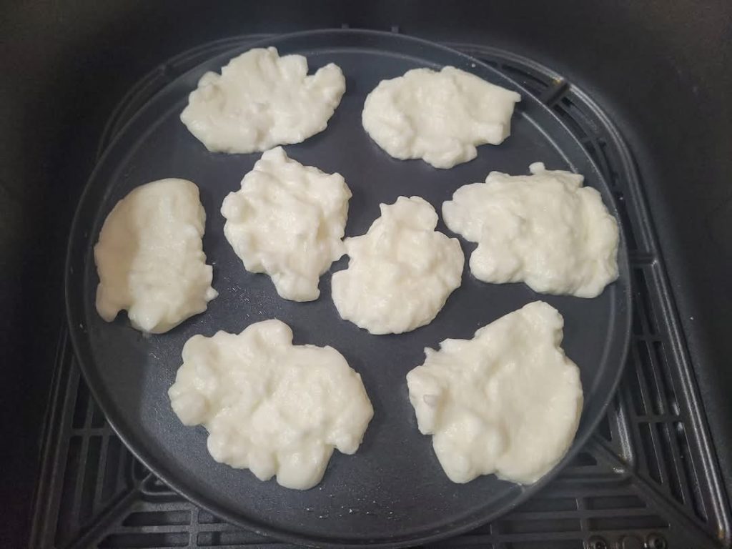 Pizzawolken in der Heißluftfritteuse