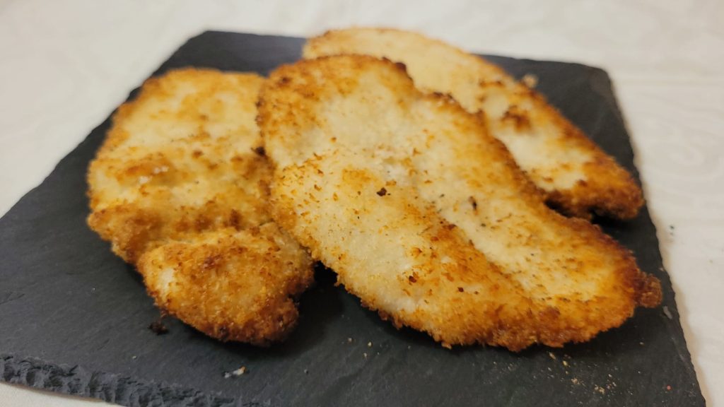 Hähnchenbrust mit Kokos in der Heißluftfritteuse