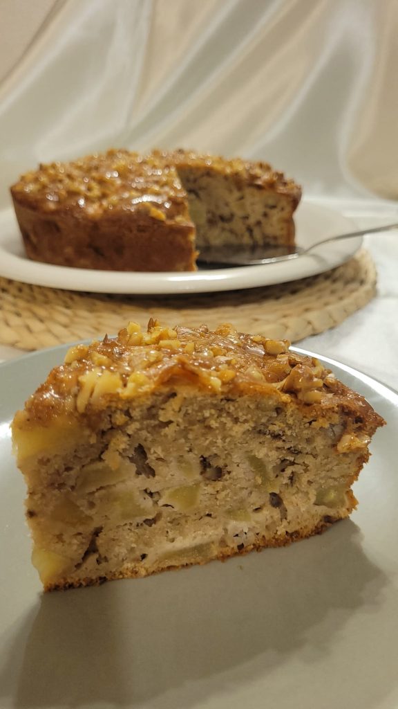 Apfel-Nuss-Zimt-Kuchen in der Heißluftfritteuse