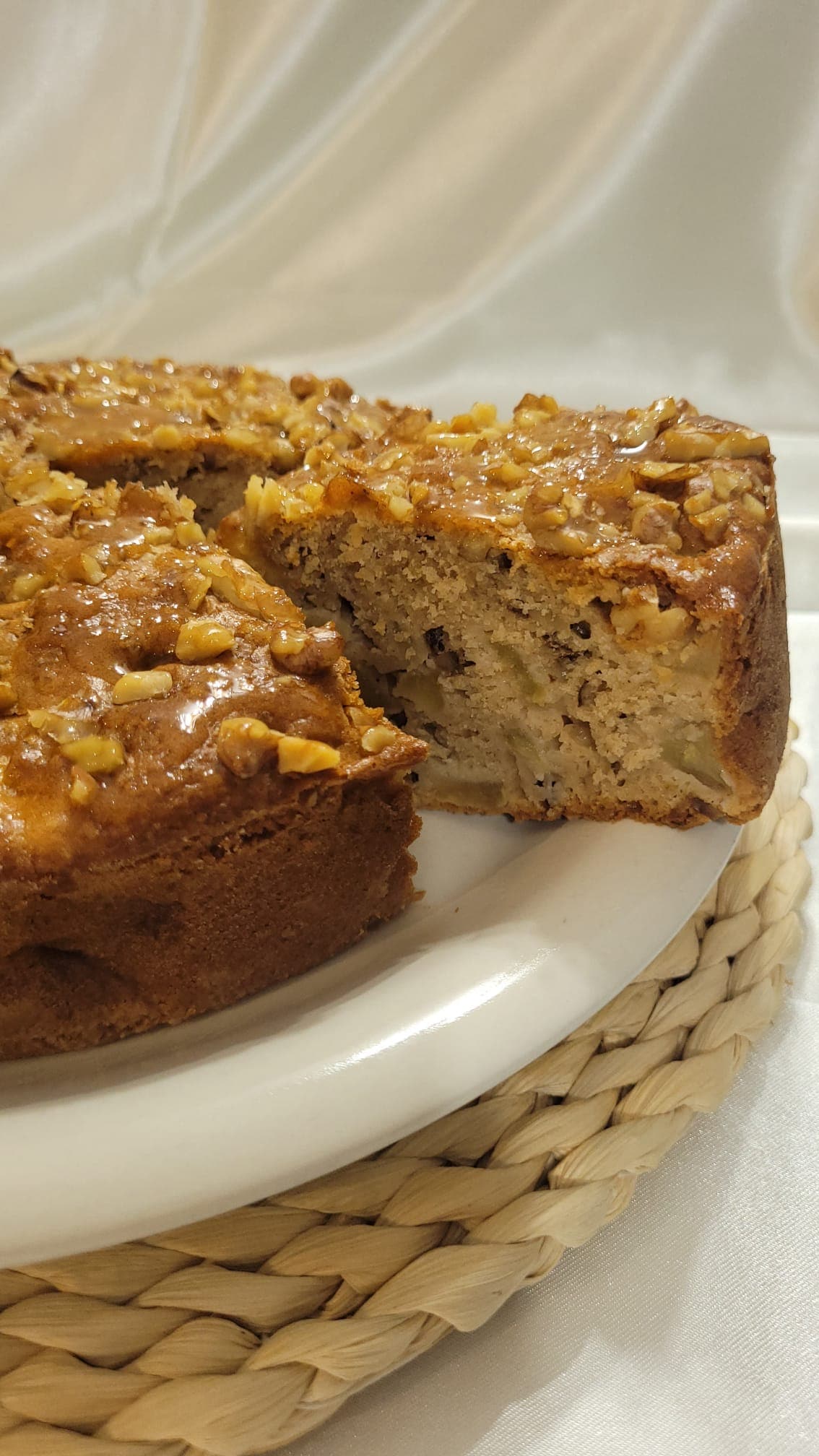 Apfel-Nuss-Kuchen in der Heißluftfritteuse