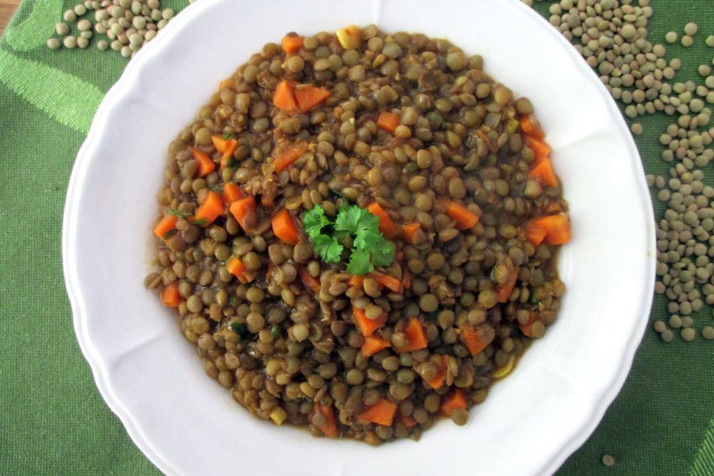 Würzige geschmorte Linsen, Mangia senza Pancia