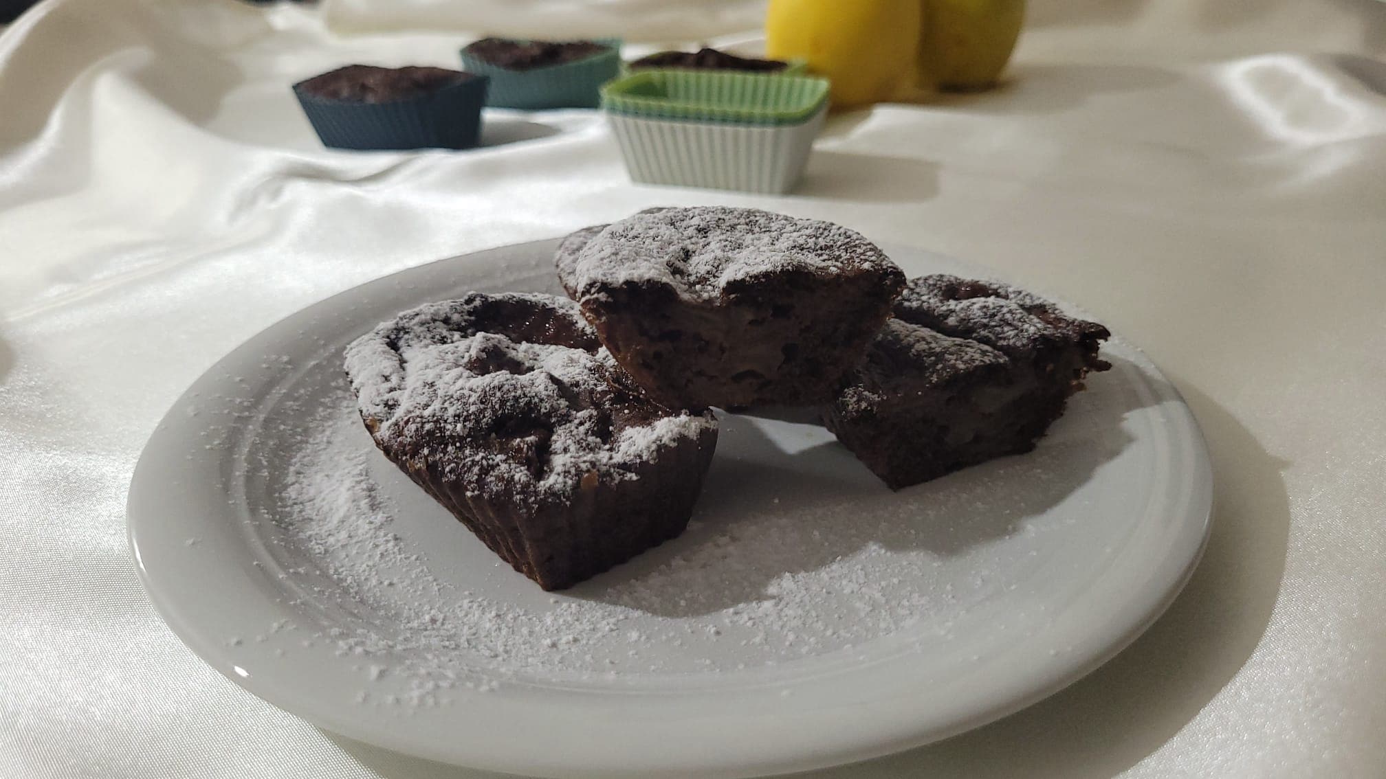 Mini Apfel-Kakaoplumcakes