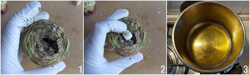 Artischocken im Schnellkochtopf Ganze Garzeit Römische Artischocken im Topf im Schnellkochtopf il chicco di mais 1 Artischocken würzen