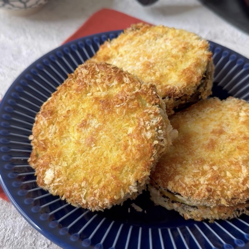 cordon bleu di melanzane in friggitrice ad aria