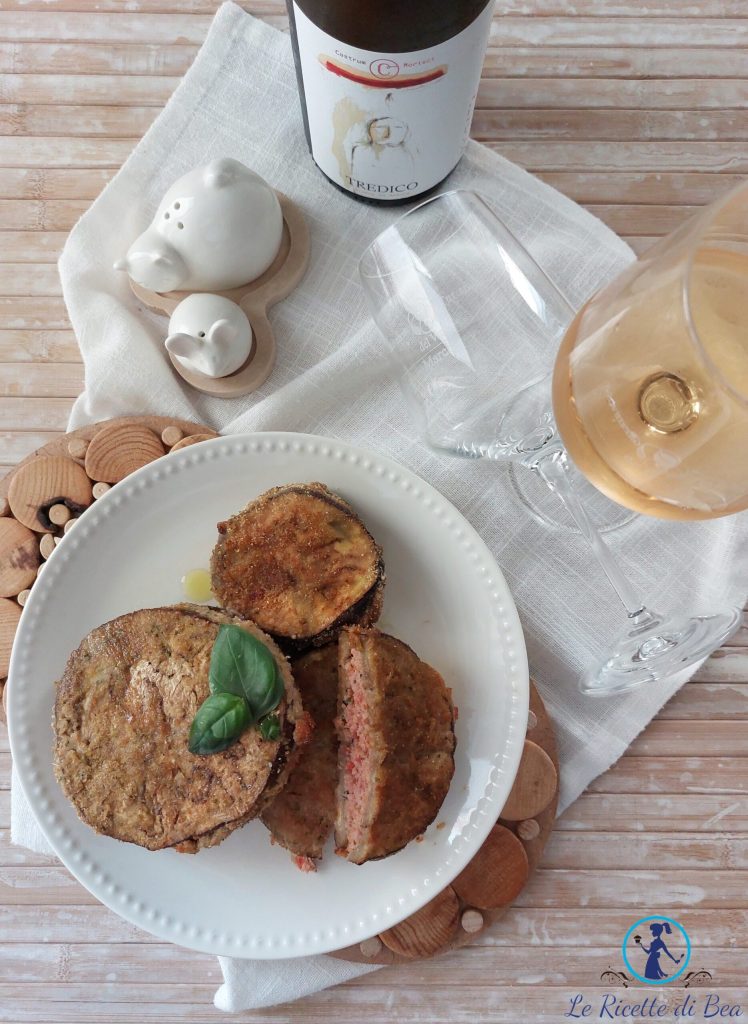 gebackene Auberginensandwiches