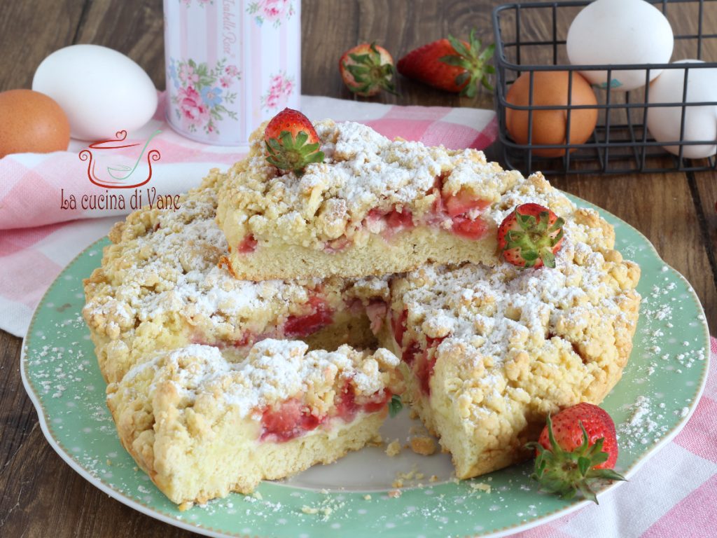 bröselkuchen erdbeeren und ricotta