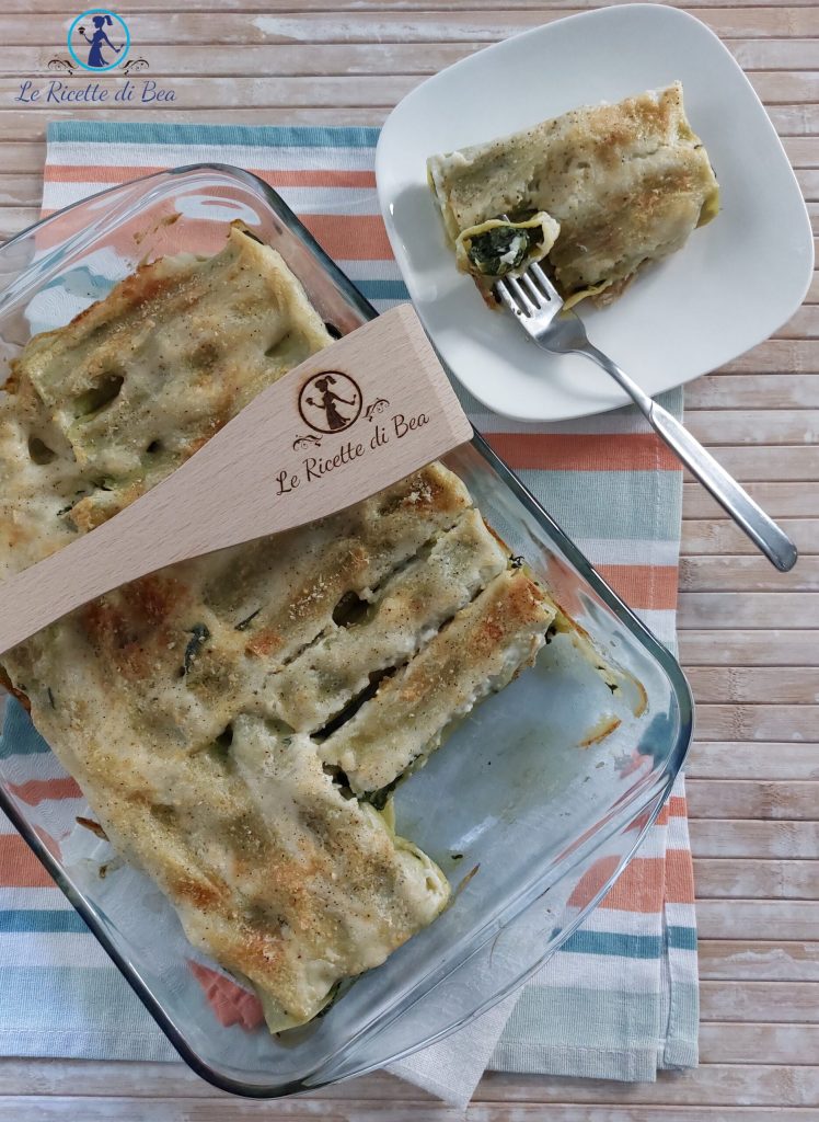 Cannelloni mit Spinat und Käse
