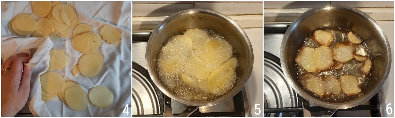 Chips Cacio e Pepe Originalrezept römische knusprige Kartoffelchips mit Pecorino und Pfeffer il chicco di mais 2 Kartoffeln frittieren