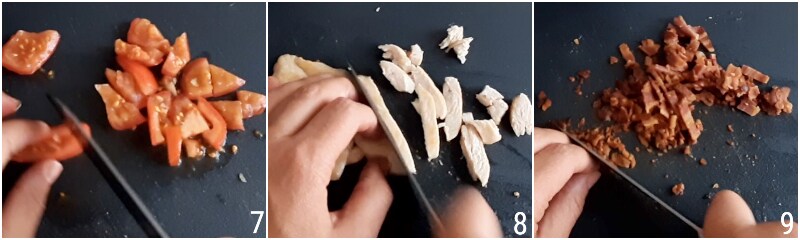 club salad con pollo ricetta americana insalata famosa americana con petto di pollo alla griglia il chicco di mais 3 tagliare insalata