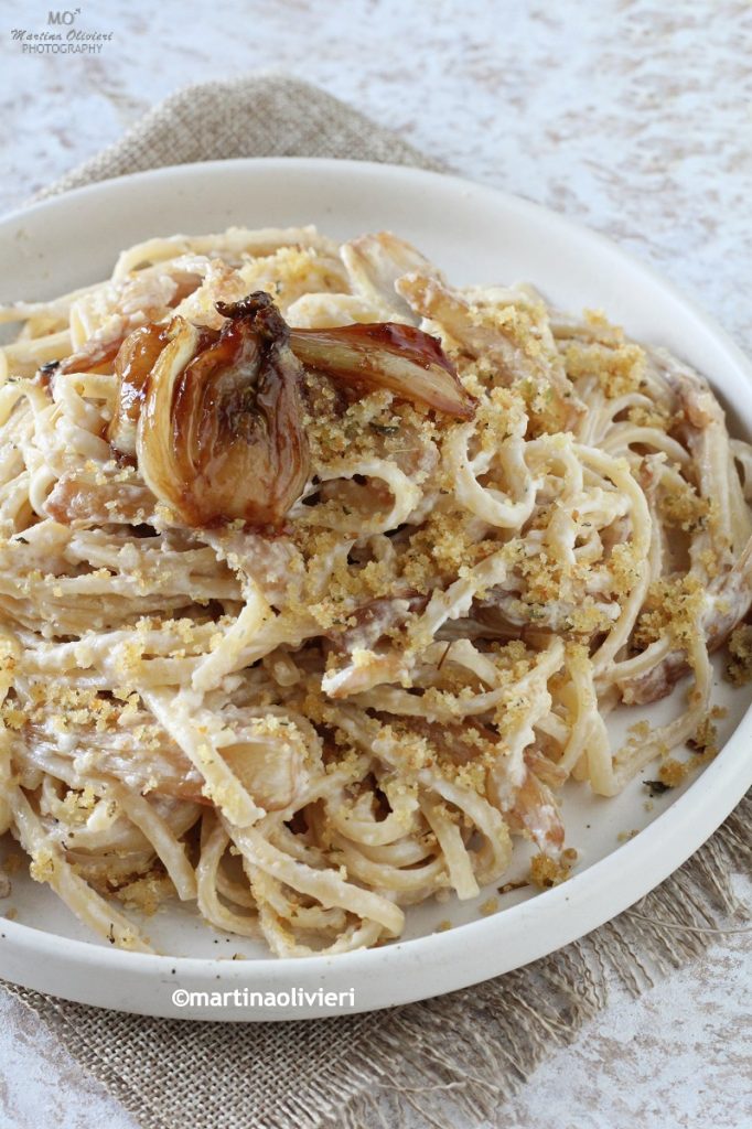 Cremige Pasta mit karamellisiertem Fenchel