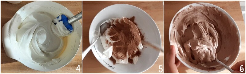 einfacher Katzenformkuchen ohne Form Geburtstagskuchen gefüllt und dekoriert mit Katze il chicco di mais 2 Frosting mit Kakao herstellen