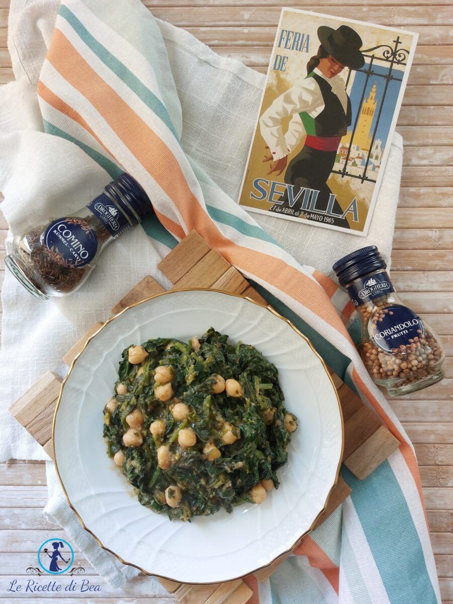 Espinacas y Garbanzos Spanische Vegetarische Tapas