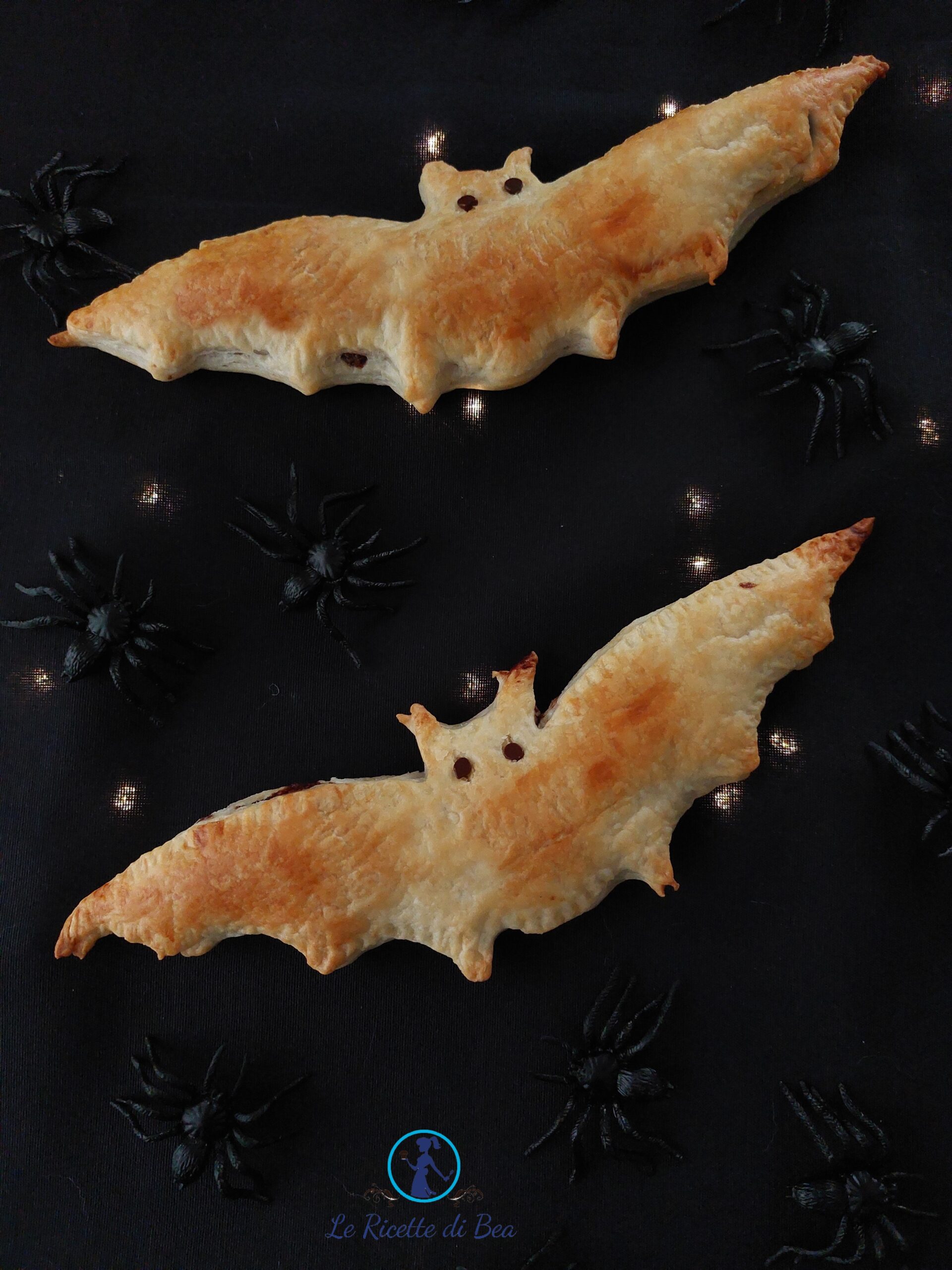 Blätterteigfledermäuse für Halloween