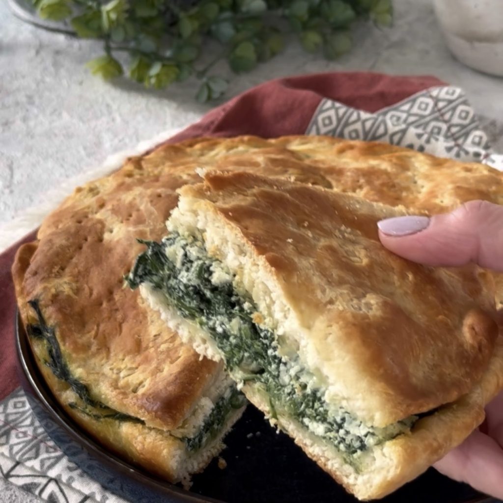 focaccia con ricotta e spinaci