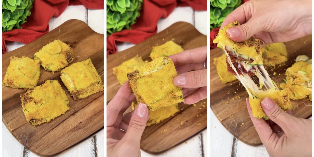 Zucchinipäckchen in der Heißluftfritteuse