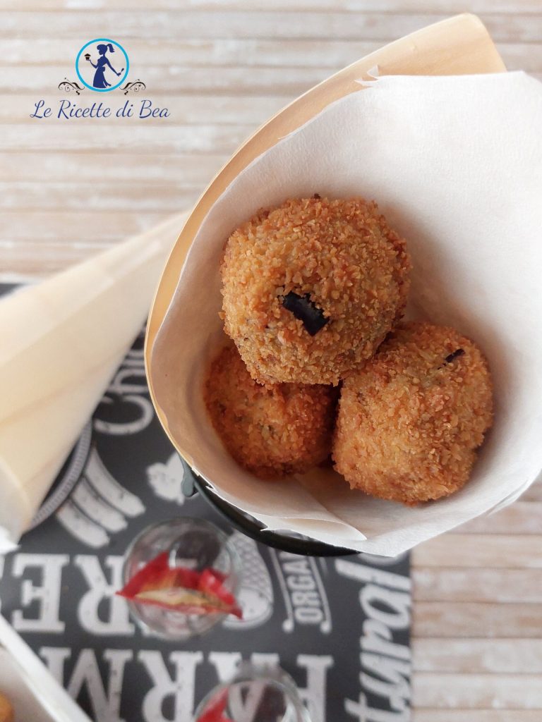 frittierte Auberginen-Bällchen