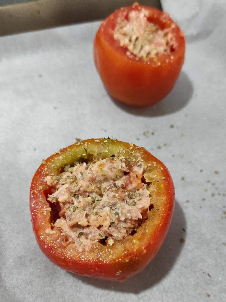 Füllung mit Thunfisch