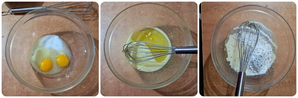 Gegossener Kuchen mit Marmelade