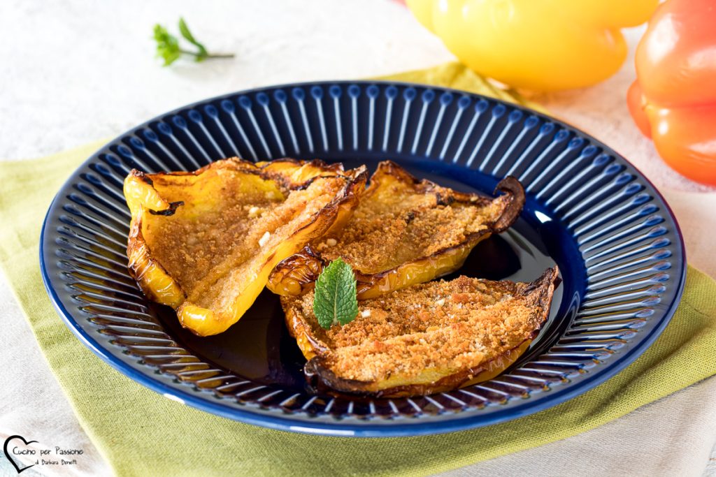 gratinierte Paprika in der Luftfritteuse