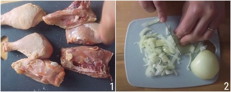 Hähnchen in Bier im Topf mit Aromen einfaches Rezept Hähnchenstücke im Topf Keulen Oberschenkel das Maiskorn 1 Hähnchen würzen