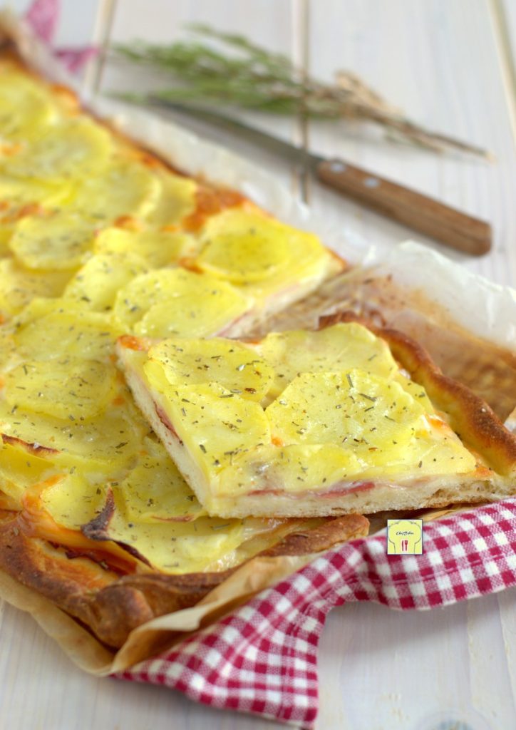 herzhafte Torte mit Speck und Kartoffeln gp