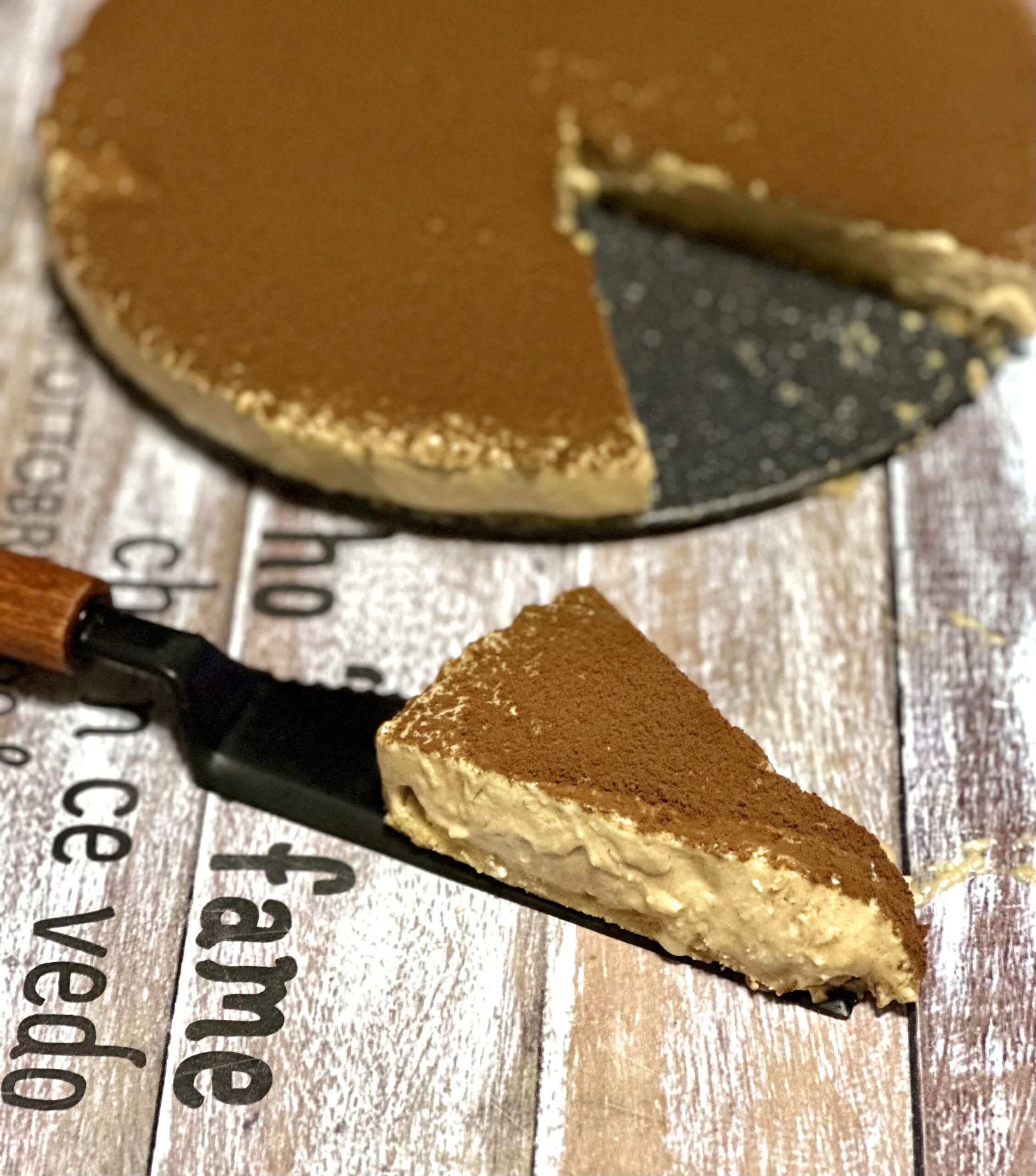 Kaffee-Cheesecake ☕, ohne Eier und ohne Backen