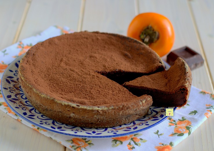 Kaki-Schokoladen-Kuchen