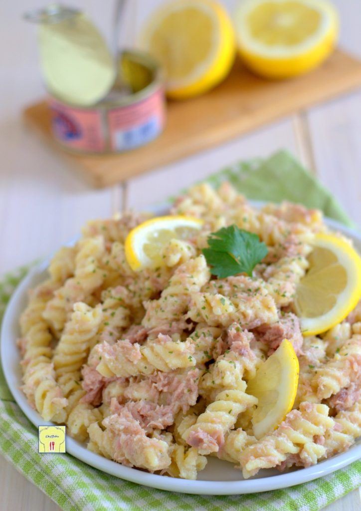 kalter Nudelsalat mit Thunfisch und Zitronenpesto gp
