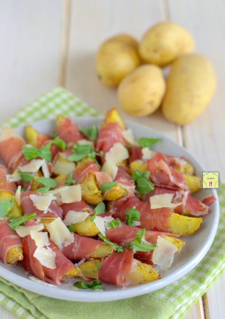 kartoffelhäppchen mit rohem Schinken gp