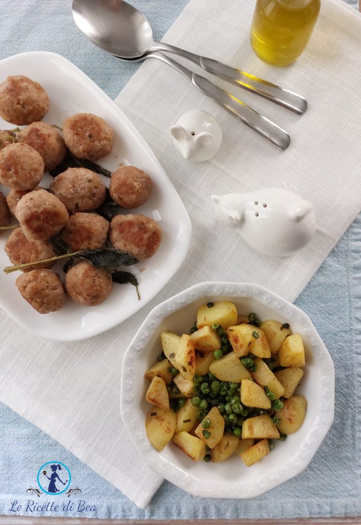 kartoffelsalat mit Erbsen