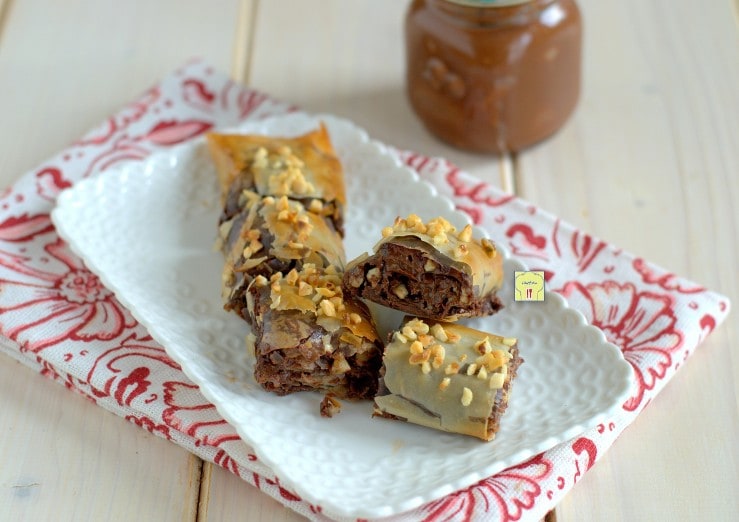 Knusprige Rolle mit Nutella