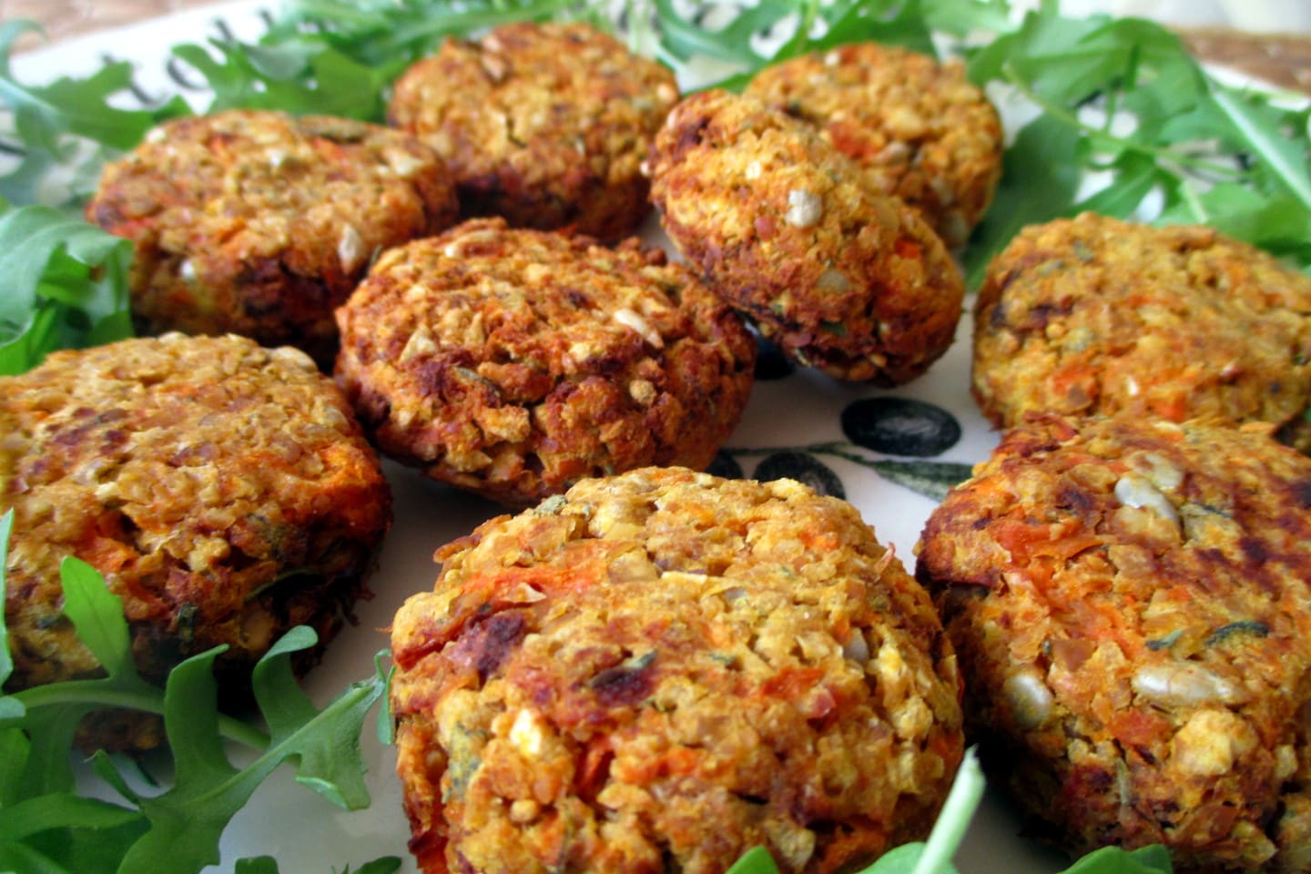 Vegane Kürbis-Kichererbsen-Bällchen