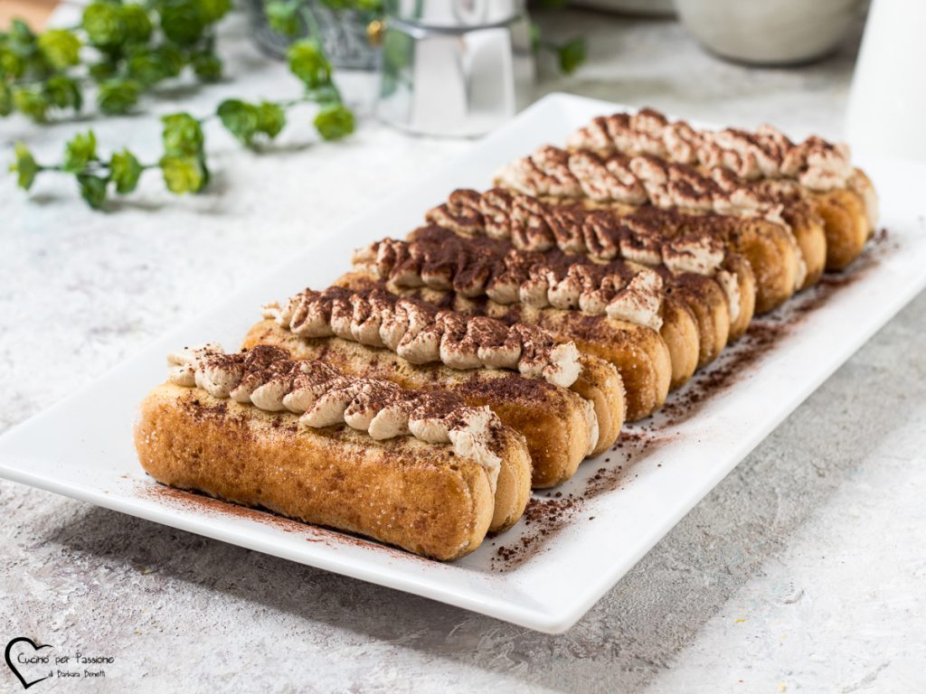 ladyfinger mit kaffee-creme