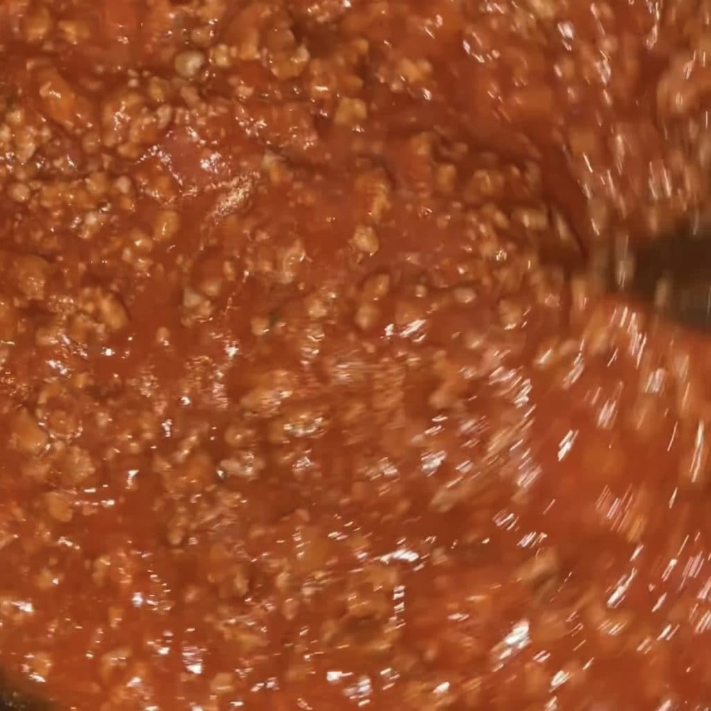 Lasagne-Beutelchen mit Ragout