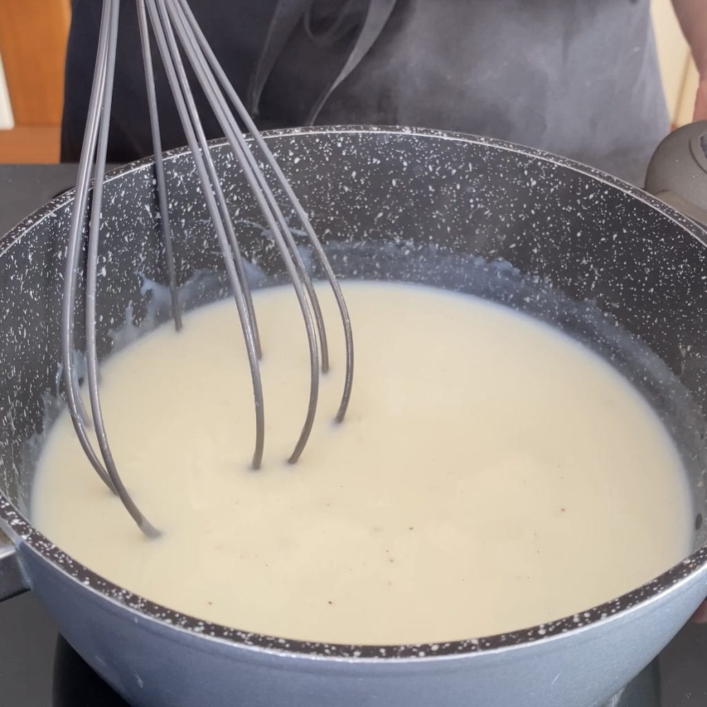lasagne-rollen mit schinken und pilzen