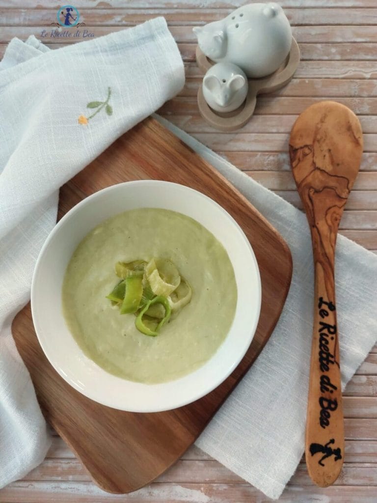 Lauchcremesuppe mit griechischem Joghurt