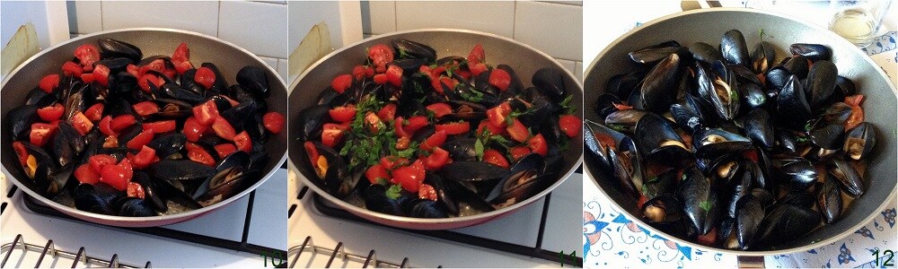 Miesmuscheln mit Tomaten einfaches Rezept Il Chicco di Mais 4