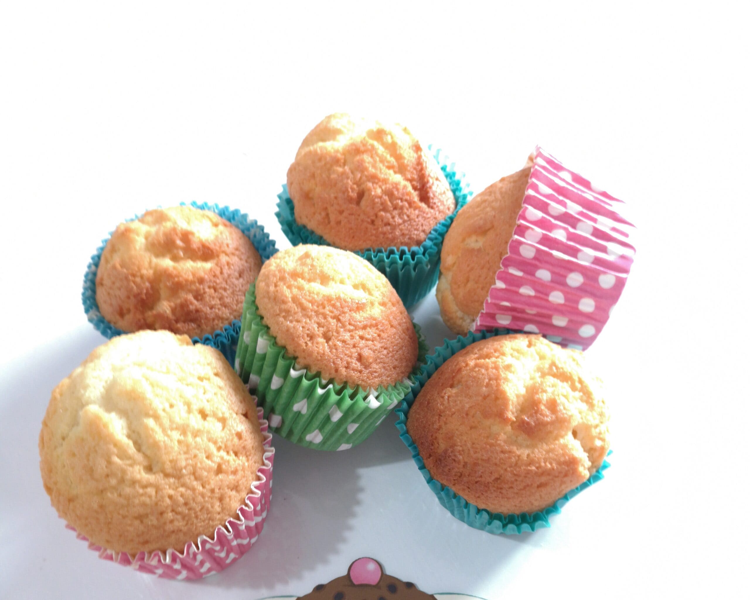 Muffins mit heißer Milch