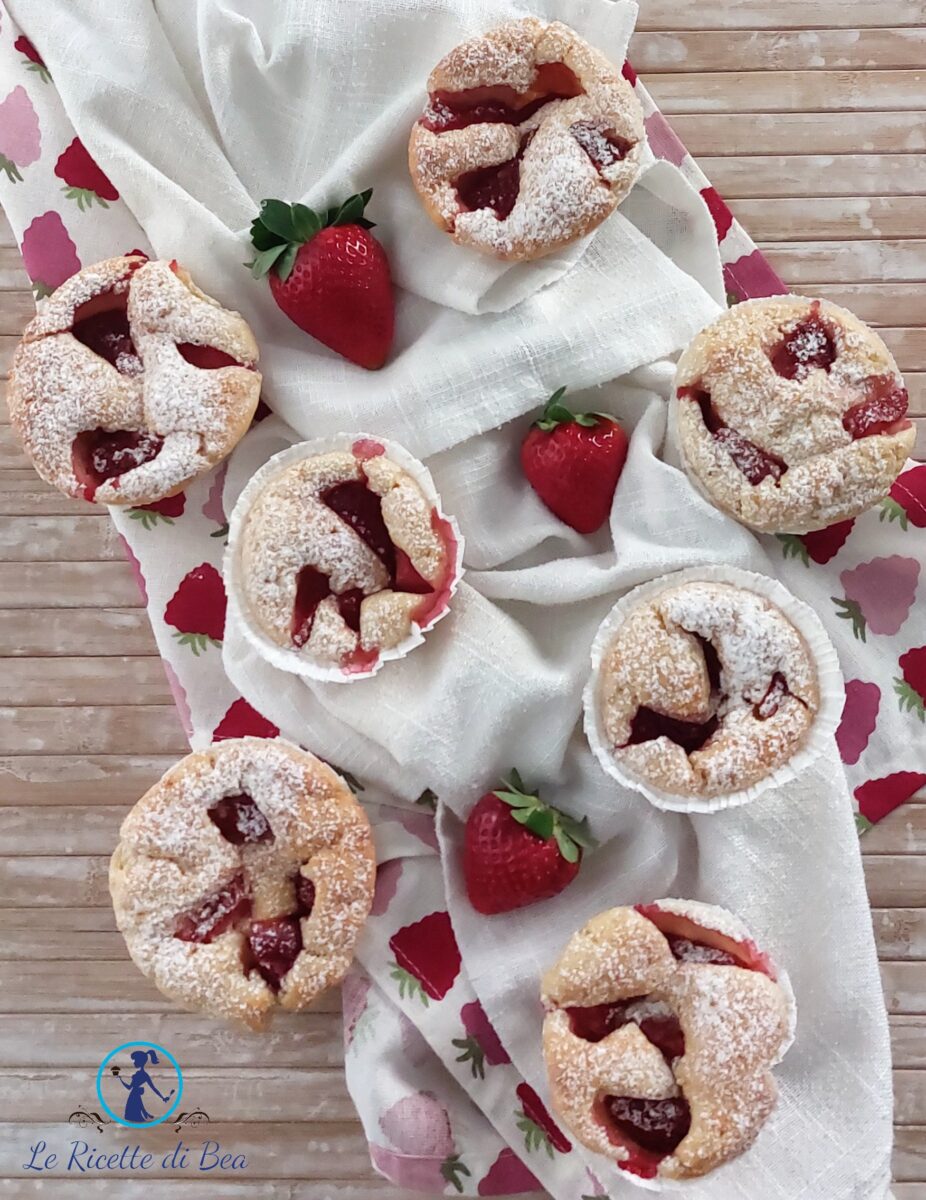 Muffins mit Erdbeeren und Mascarpone
