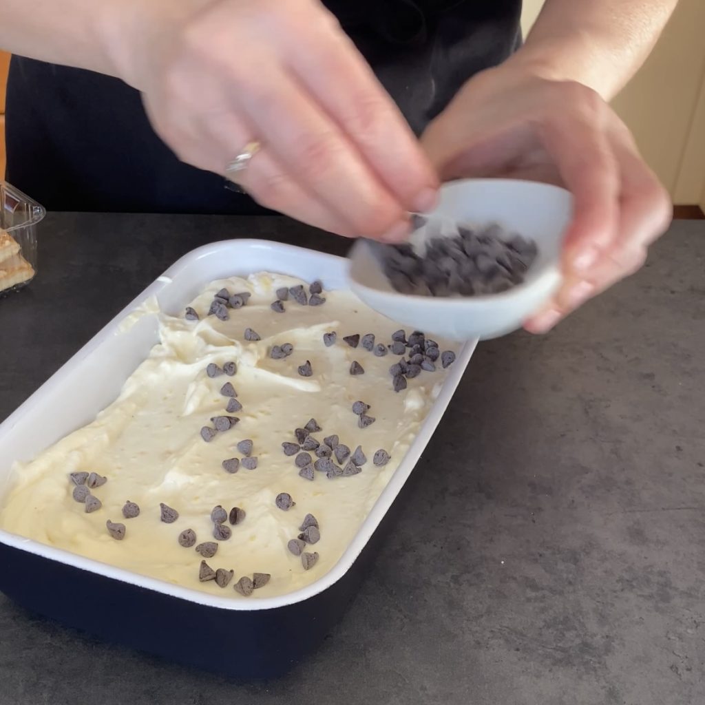 nachspeise mit blätterteig und chantilly-creme