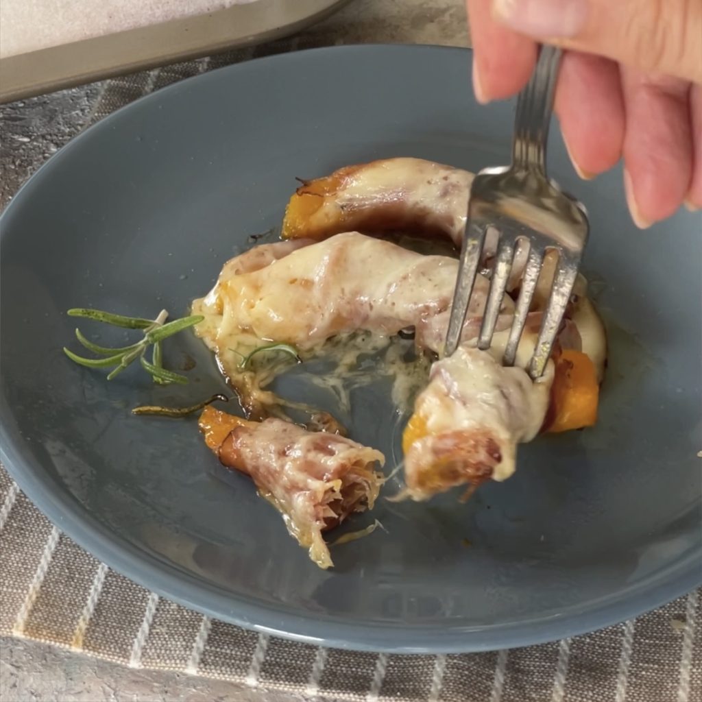 ofenkürbis mit speck