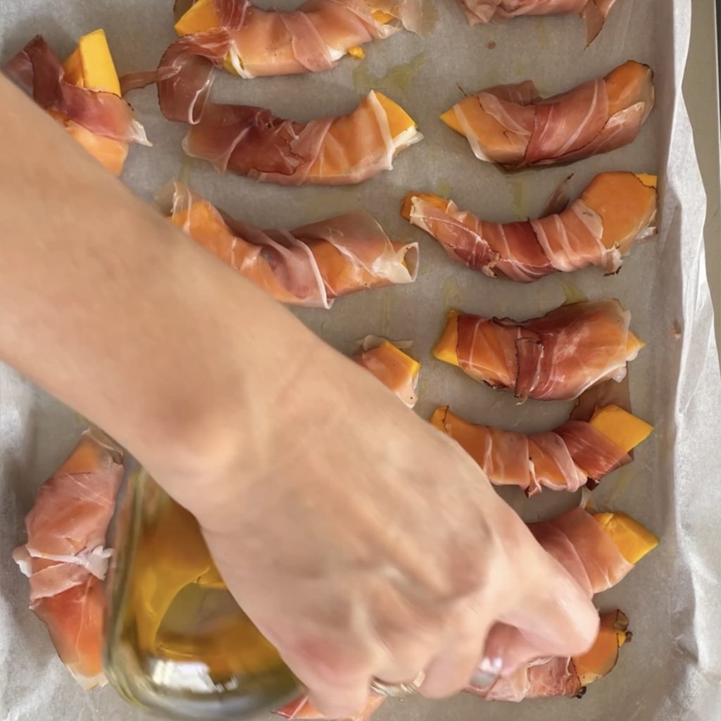 ofenkürbis mit speck