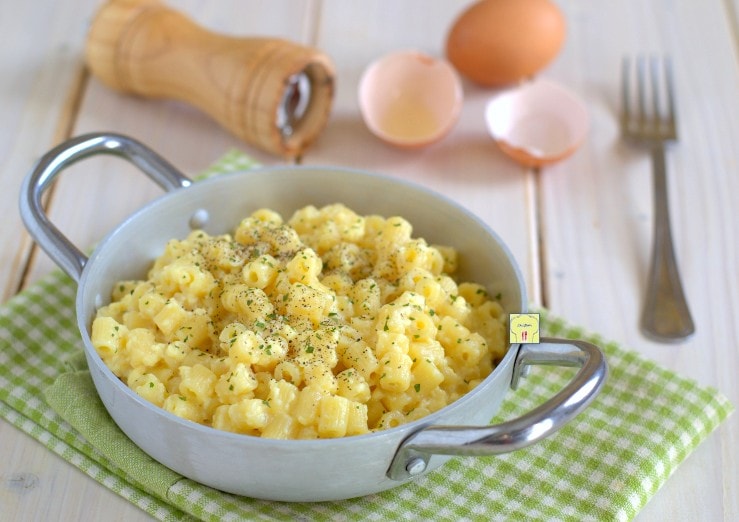 Pasta Cacio und Eier