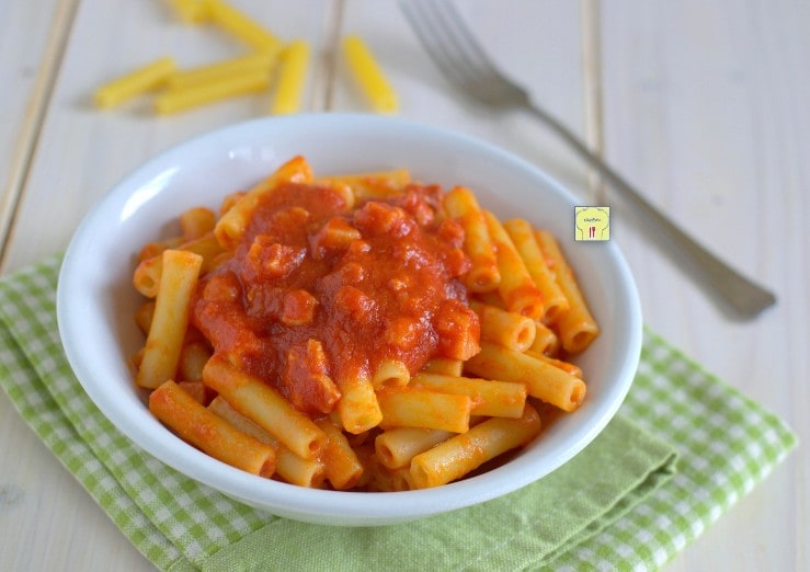 Pasta mit Specksoße